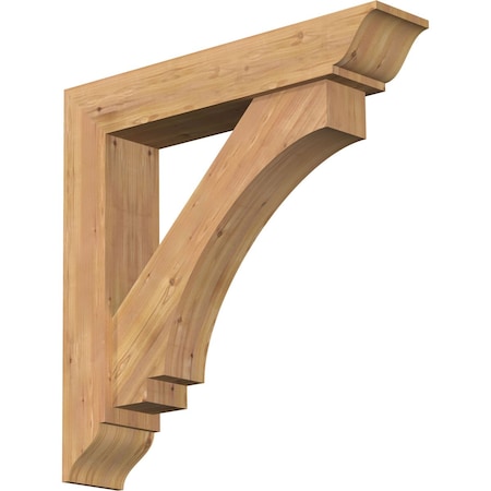 Imperial Traditional Smooth Bracket W/ Offset Brace, Western Red Cedar, 7 1/2W X 38D X 38H